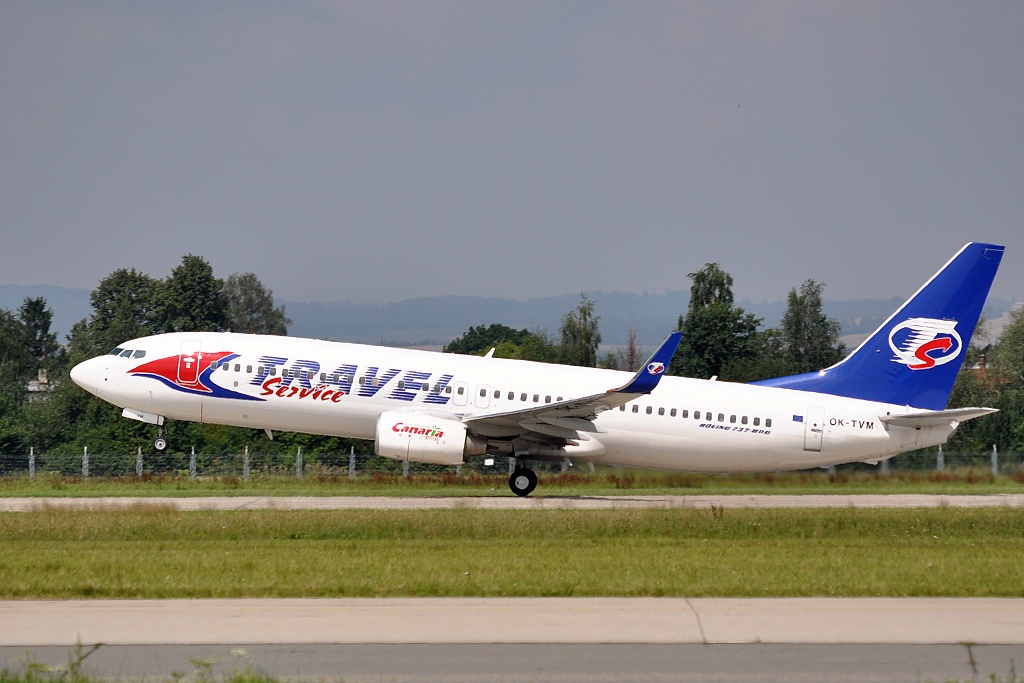 Boeing 737-800 OK-TVM, Travel Service, QS-446 Ostrava - Korfu/Kerkyra, 05.08.2010