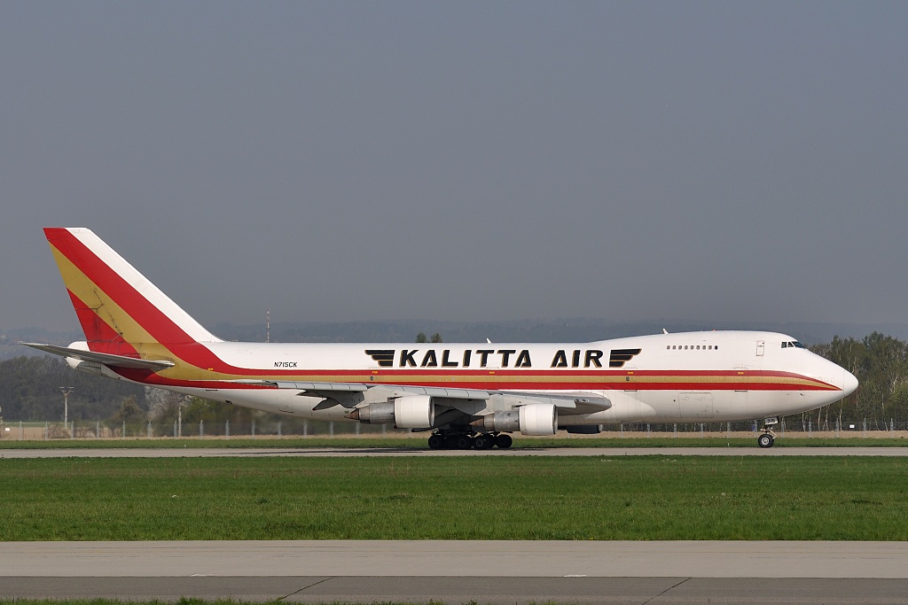 Boeing 747-200, N715CK Kalitta Air, (Bologna) - Ostrava - New York, 21.04.2011