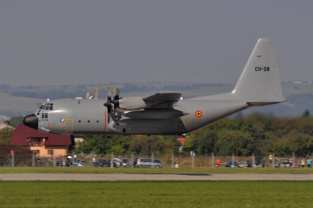 Lockheed C130H Hercules CH-08, Belgian Air Force, Ostrava (OSR/LKMT), 26.09.2011