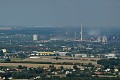 Huť Arcelor Mittal, v popředí průmyslová zóna Hrabová, 14.08.2011