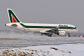 Airbus A320-200 I-BIKD, Alitalia,  AZA-8944 Řím - Ostrava (přílet pro nový lak), 01.02.2012