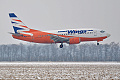 Boeing 737-500 OK-SWV, SmartWings, QS-108 Praha - Ostrava (charter na Davis Cup), 10.02.2012