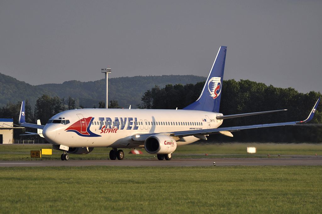 Boeing 737-800 OM-TVA, Travel Service, QS-1030 Ostrava - Pa (CDG), 24.05.2012