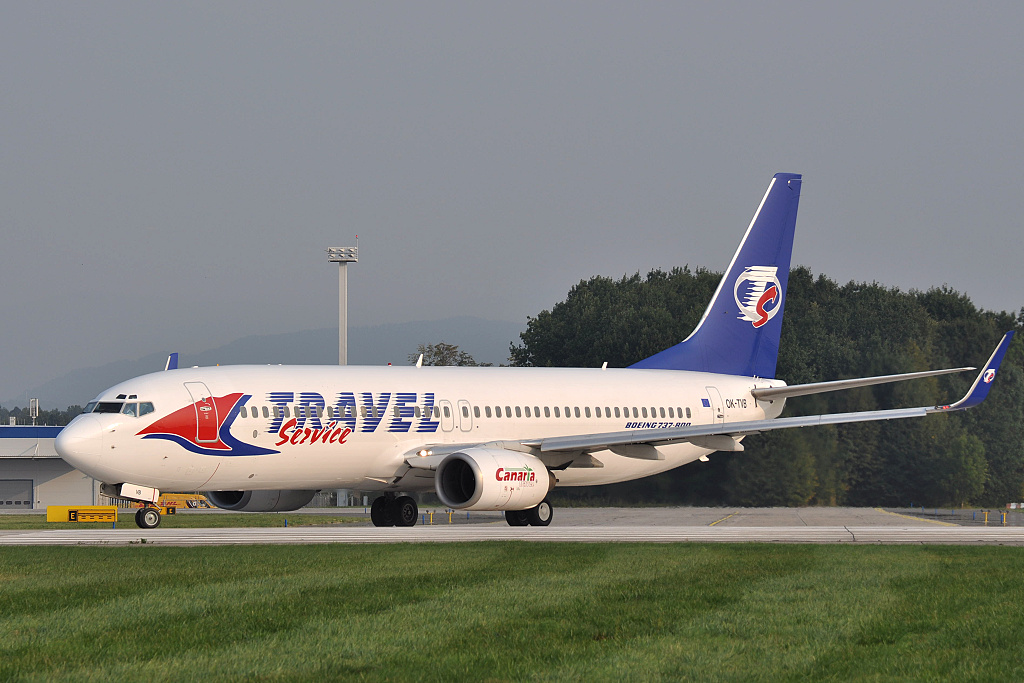 Boeing 737-800 OK-TVB, Travel Service, QS-2328 Ostrava - Rhodos, 04.09.2012
