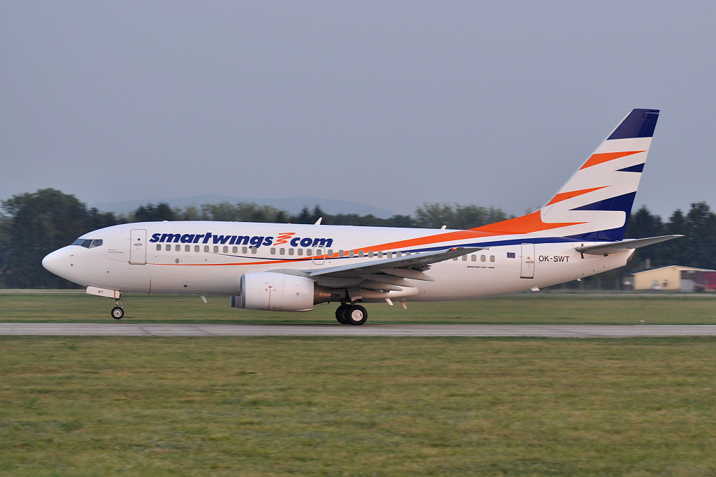 Boeing 737-700 OK-SWT, SmartWings (Travel Service), QS-2616 Brno - Ostrava - Rhodos, 04.09.2012