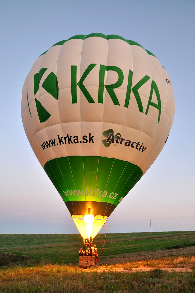 Horkovzdun balon OK-1907, Pistn v Polance nad Odrou, 09.09.2012