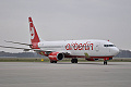 Boeing 737-800 D-ABAS, Air Berlin, BER650X Mnichov - Ostrava, přílet do lakovny, 18.11.2012