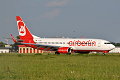 Boeing 737-800 D-ABKC, Air Berlin, Arr. into painting facility, Ostrava ( OSR / LKMT ), 01.07.2013
