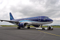 Airbus A319-100 4K-AZ03, Azerbaijan Airlines, First view of new color scheme on A320 family aircraft, Ostrava ( OSR / LKMT ), 11.07.2013