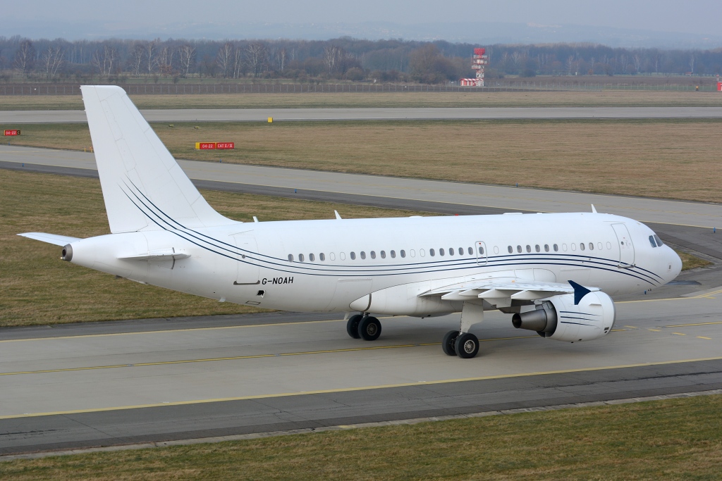 Airbus A319-100 (CJ) G-NOAH, Acropolis Aviation, CRV1 Farnborough - Ostrava, Ostrava ( OSR / LKMT ), 26.01.2018
