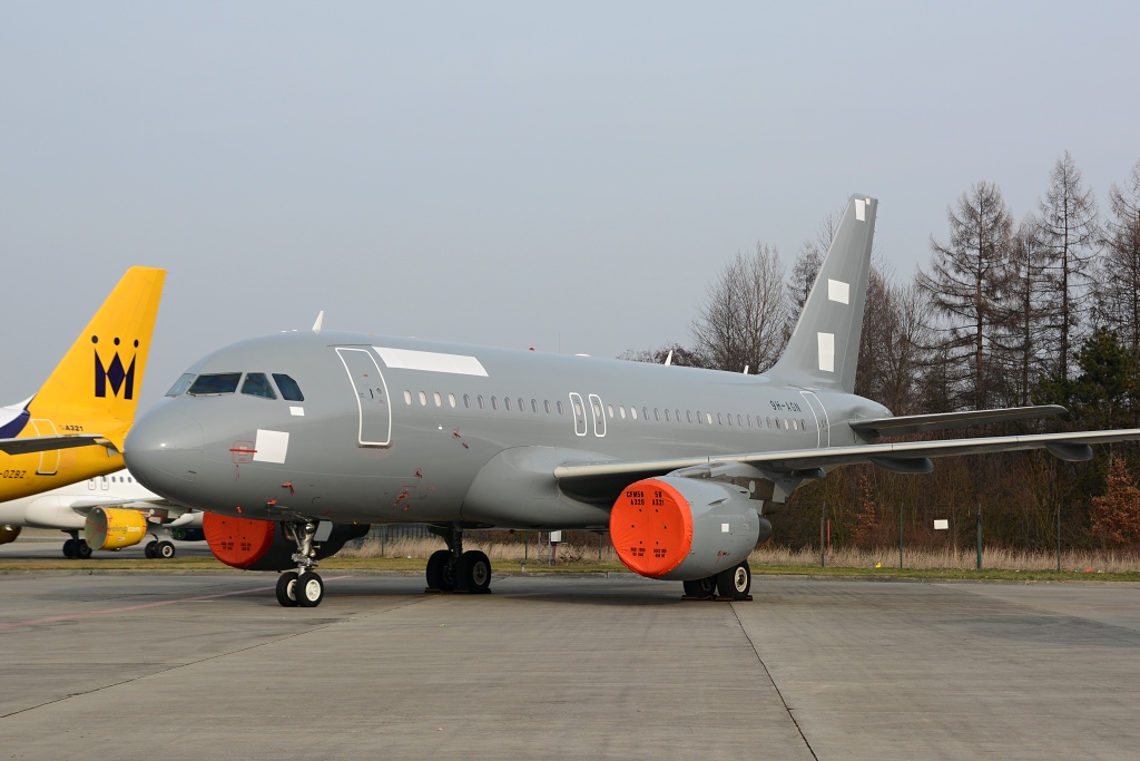Airbus A319-100 9H-AGN, Privajet (Hungarian Air Force), Ostrava ( OSR / LKMT ), 26.01.2018