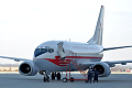 Boeing 737-500 OK-XGC, Czech Airlines, Odlet stroje s novm retro ntrem z monovsk lakovny, Ostrava (OSR/LKMT), 21.02.2012